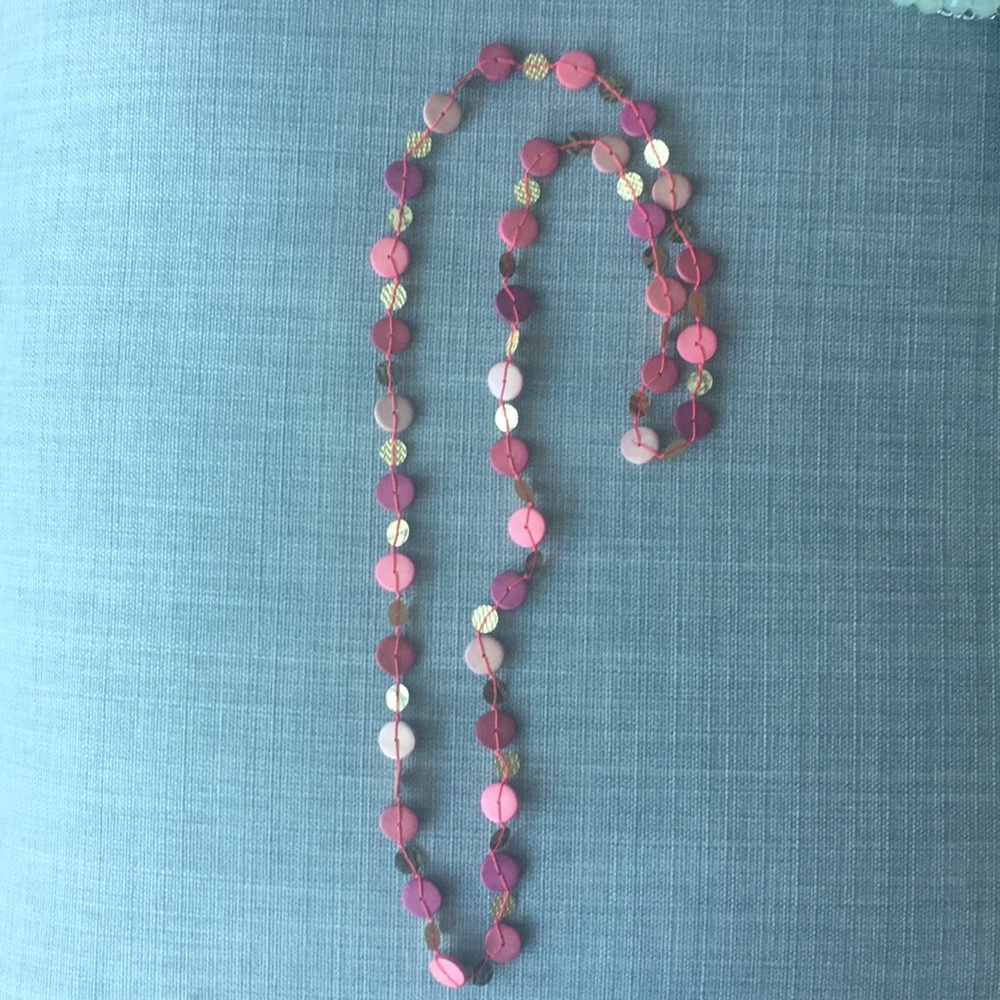 Shades of pick necklace